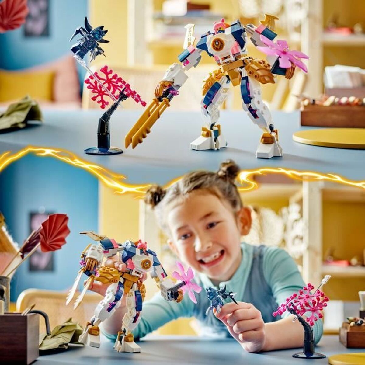 Set de Construcție Lego 71807 Sora Meca Elemental Techno of Sora Multicolor - Jucarii si jocuri