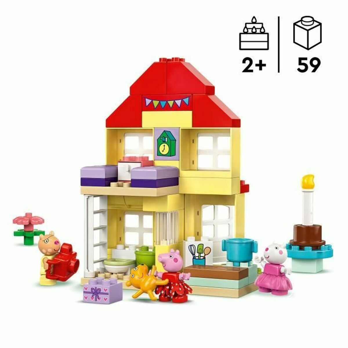 Set de Construcție Lego 10433 Peppa Pig's Birthday Party Multicolor 59 Piese - Jucarii si jocuri