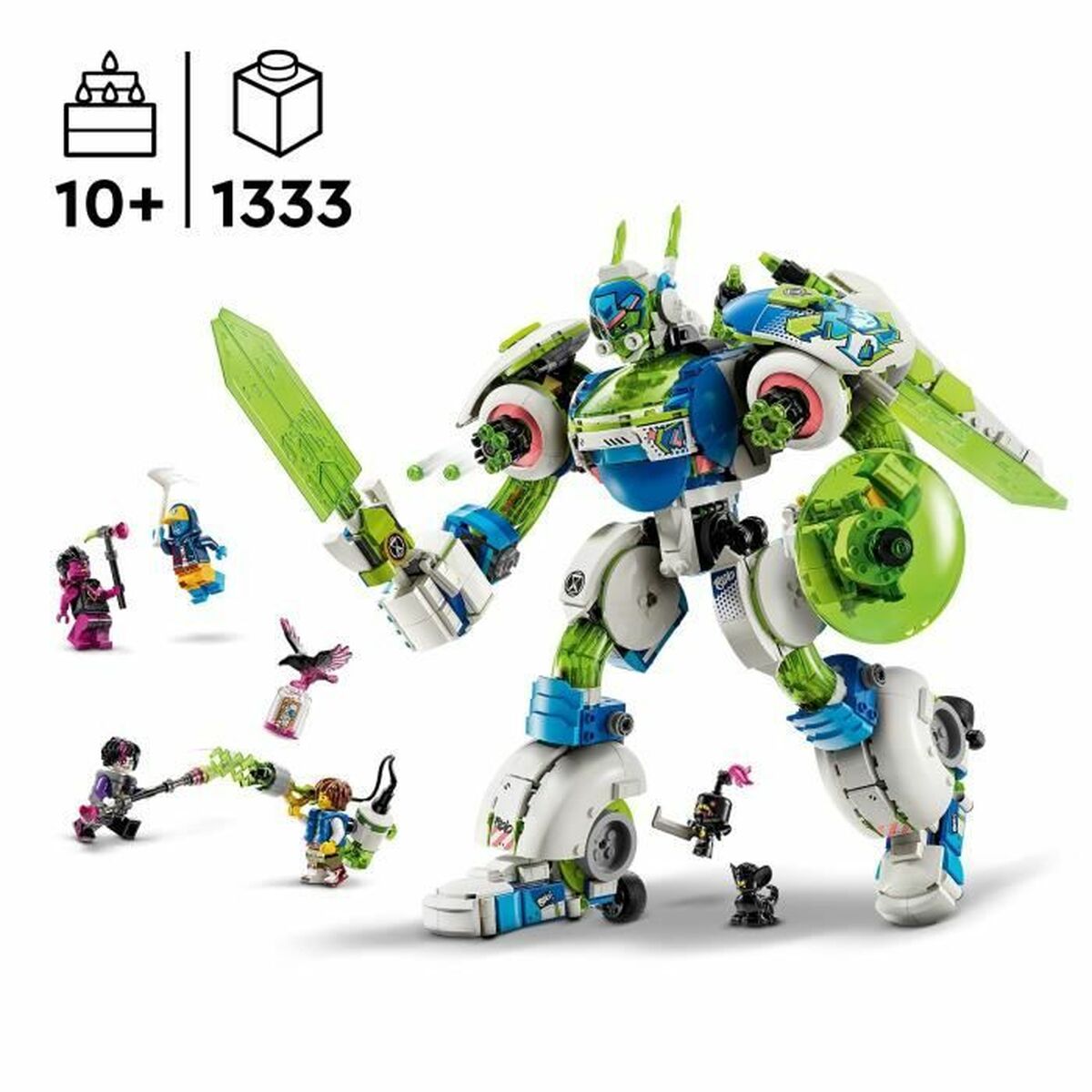 Set de Construcție Lego DREAMZzz 71485 Mateo and Z-Blob, the Robot Knight 1333 Piese - Jucarii si jocuri