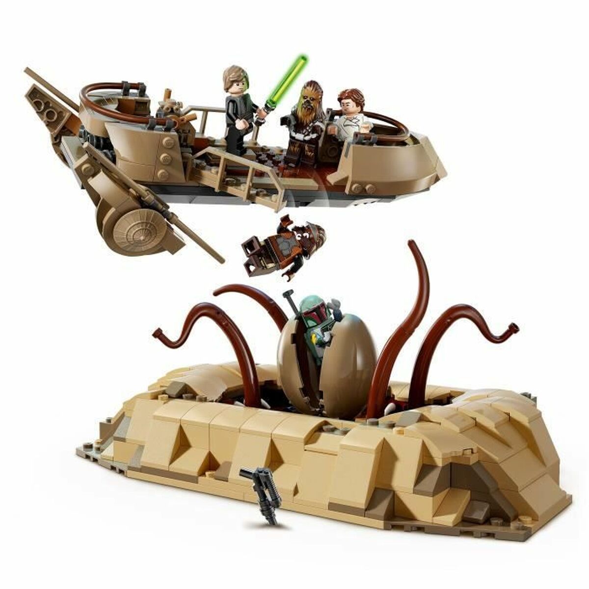Set de Construcție Lego 75396 Desert Skiff & Sarlacc Pit Multicolor 558 Piese - Jucarii si jocuri