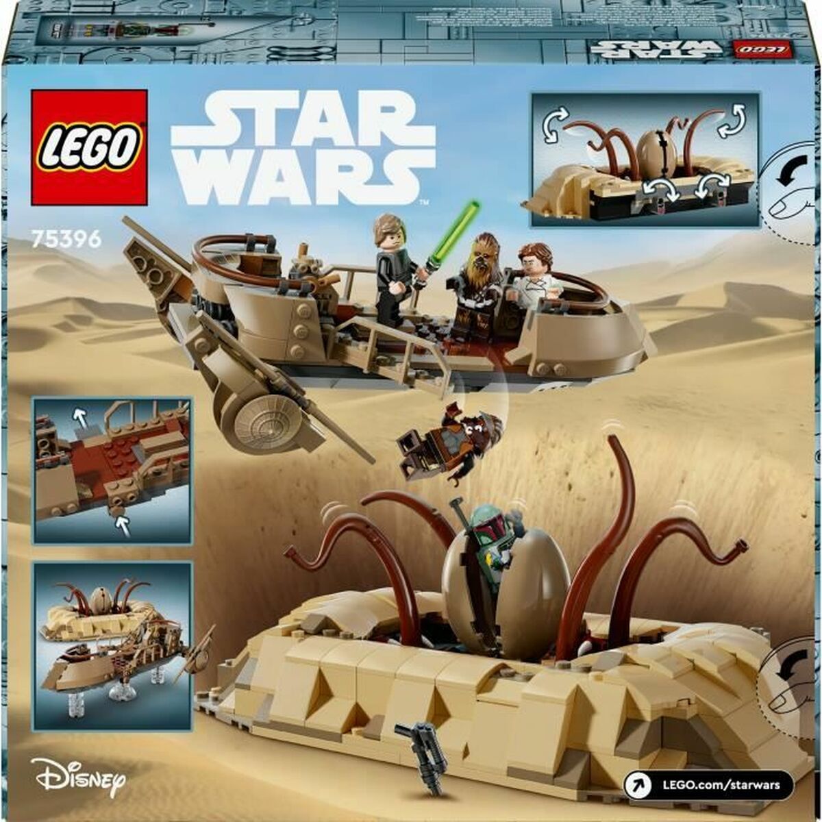 Set de Construcție Lego 75396 Desert Skiff & Sarlacc Pit Multicolor 558 Piese - Jucarii si jocuri