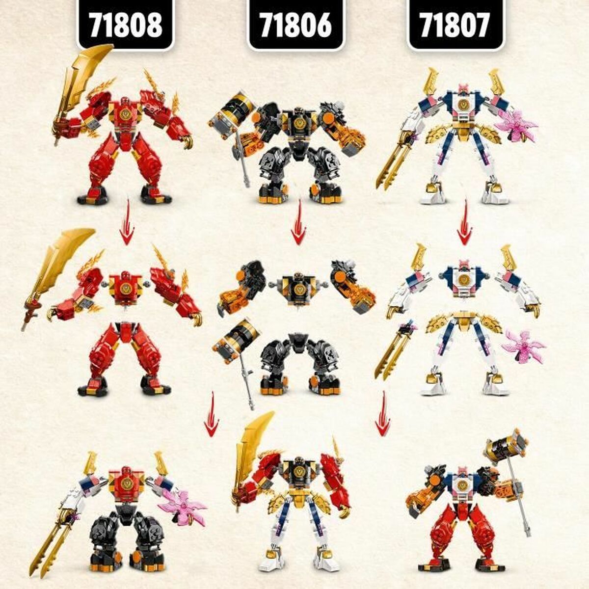 Playset Lego 71808 Kai Fire Elemental Mecca - ToyPro - Jucarii si jocuri, Păpuși și figurine