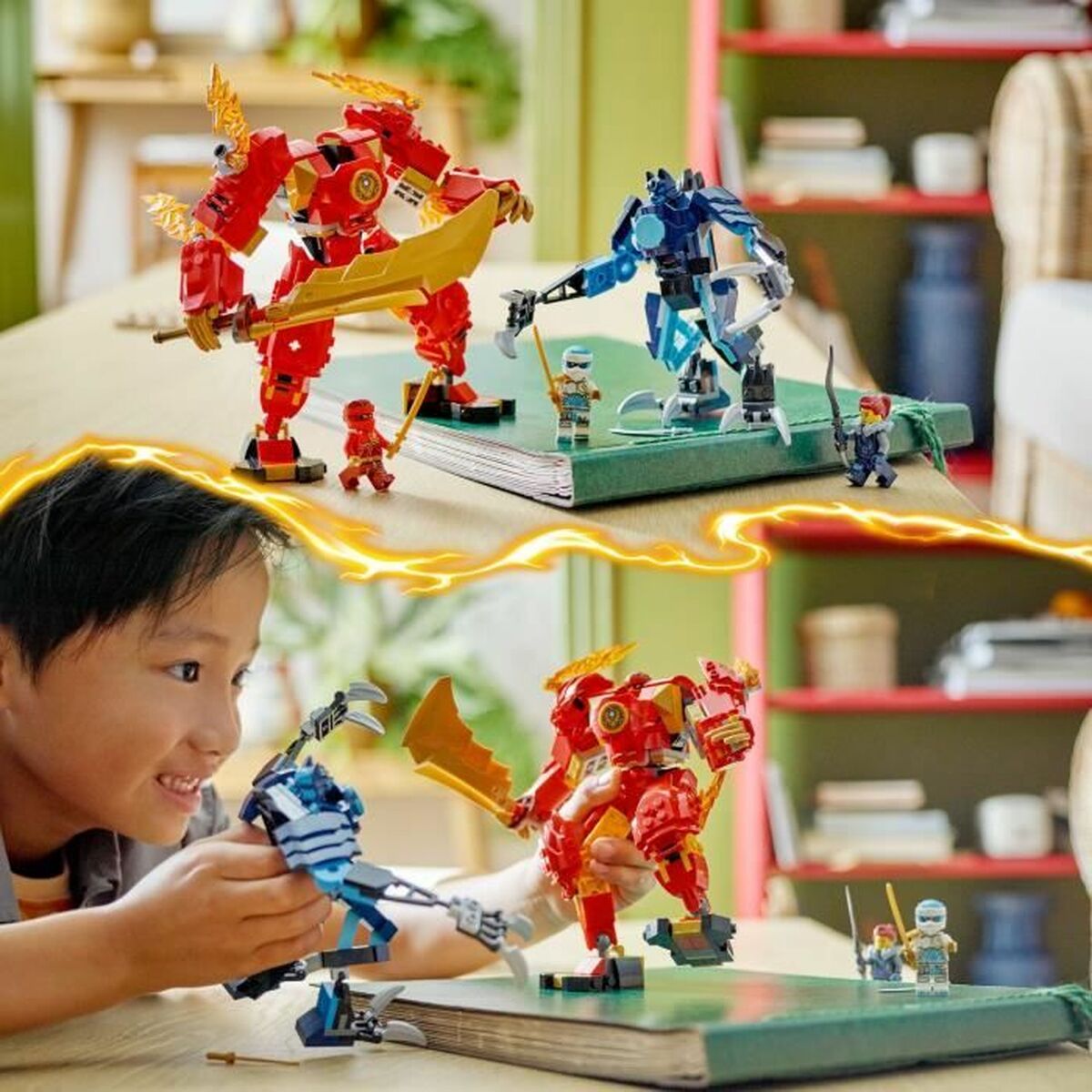 Playset Lego 71808 Kai Fire Elemental Mecca - ToyPro - Jucarii si jocuri, Păpuși și figurine
