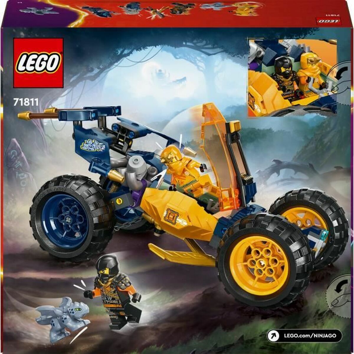 Set de Construcție Lego NINJAGO 71811 Arin's Ninja Off-Road Buggy Multicolor - Jucarii si jocuri