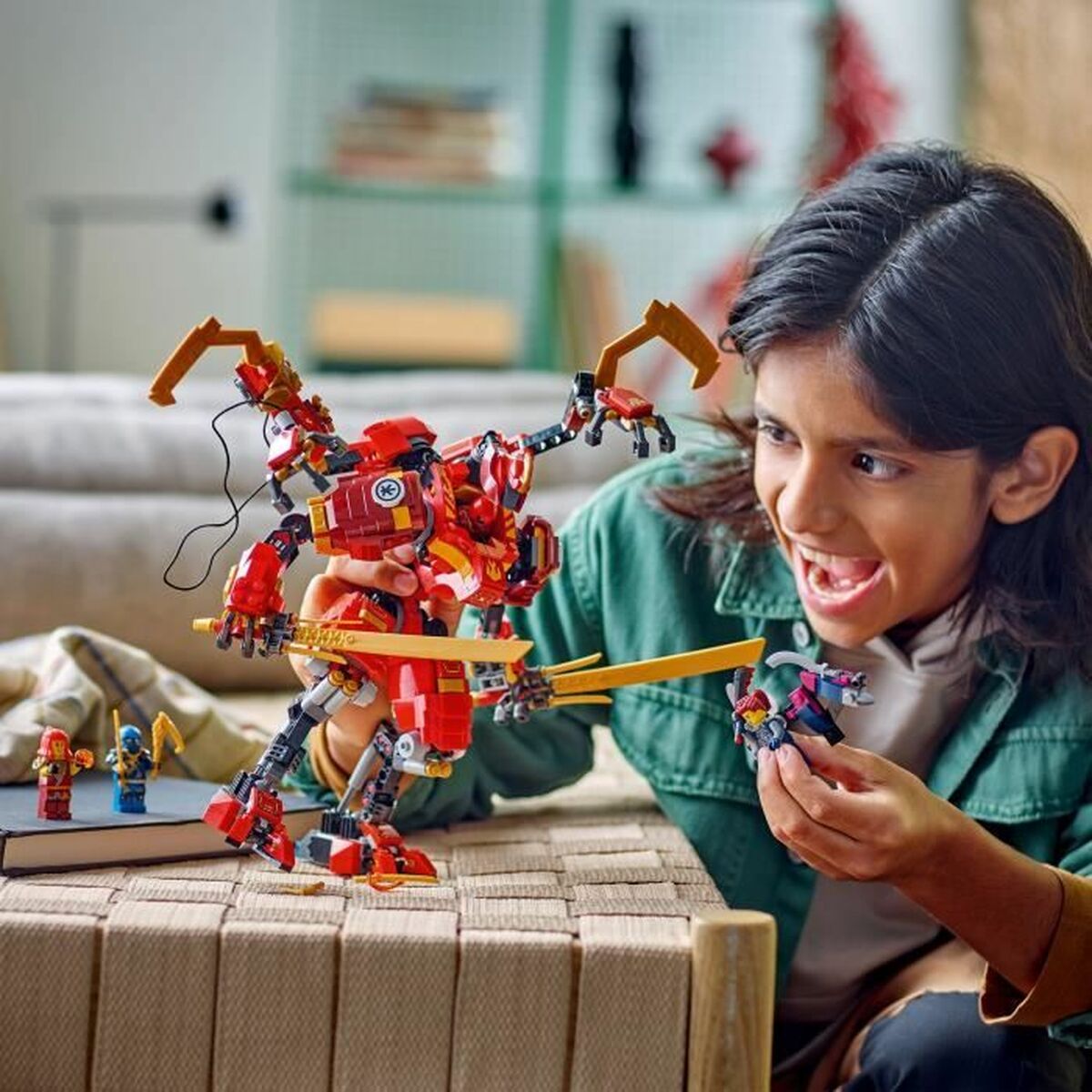 Set de Construcție Lego NINJAGO 71812 Kai's Ninja Climbing Robot Multicolor - Jucarii si jocuri