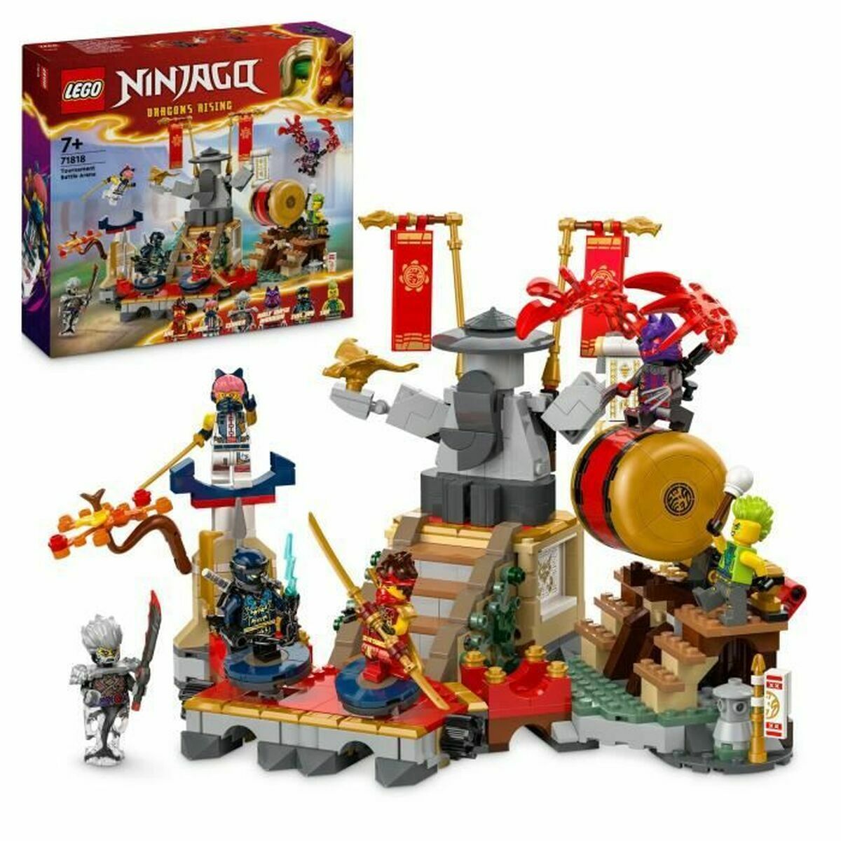 Set de Construcție Lego NINJAGO 71818 Tournament Battle Arena Multicolor 659 Piese - Jucarii si jocuri