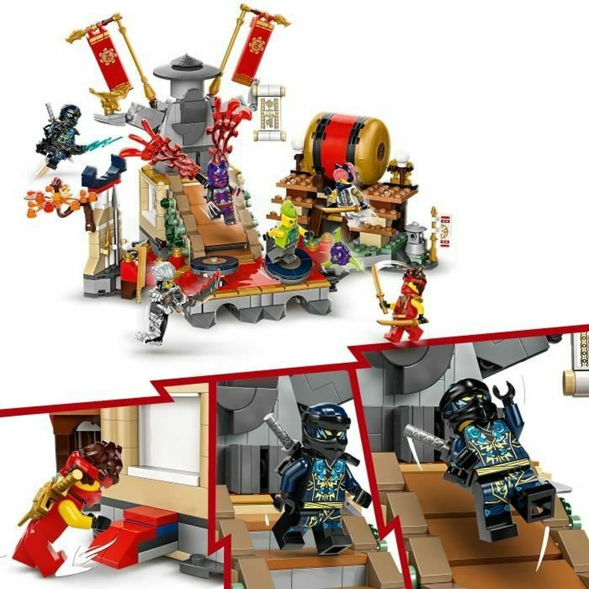 Set de Construcție Lego NINJAGO 71818 Tournament Battle Arena Multicolor 659 Piese - Jucarii si jocuri