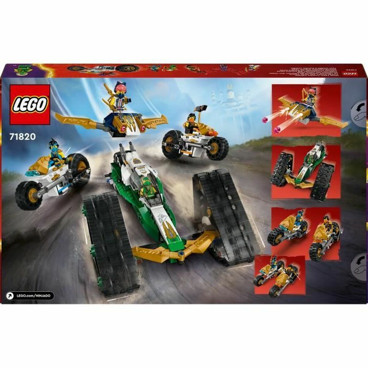 Set de Construcție Lego Ninja Team Combo Vehicle Multicolor 576 Piese - Jucarii si jocuri