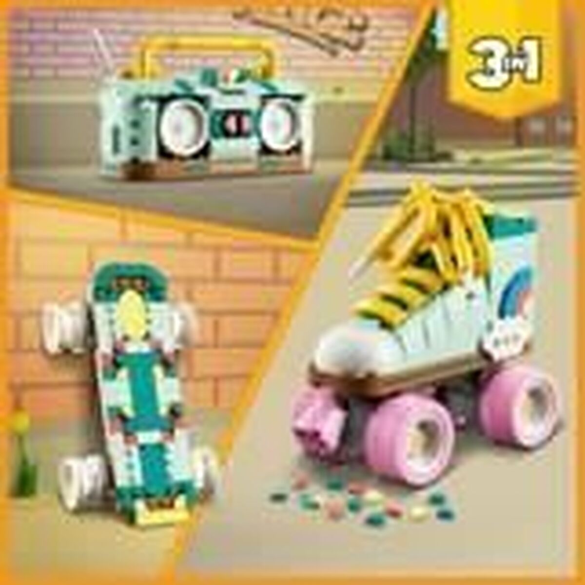 Set de Construcție Lego 31148 Creator 3in1 Retro Roller Skates Multicolor - Jucarii si jocuri
