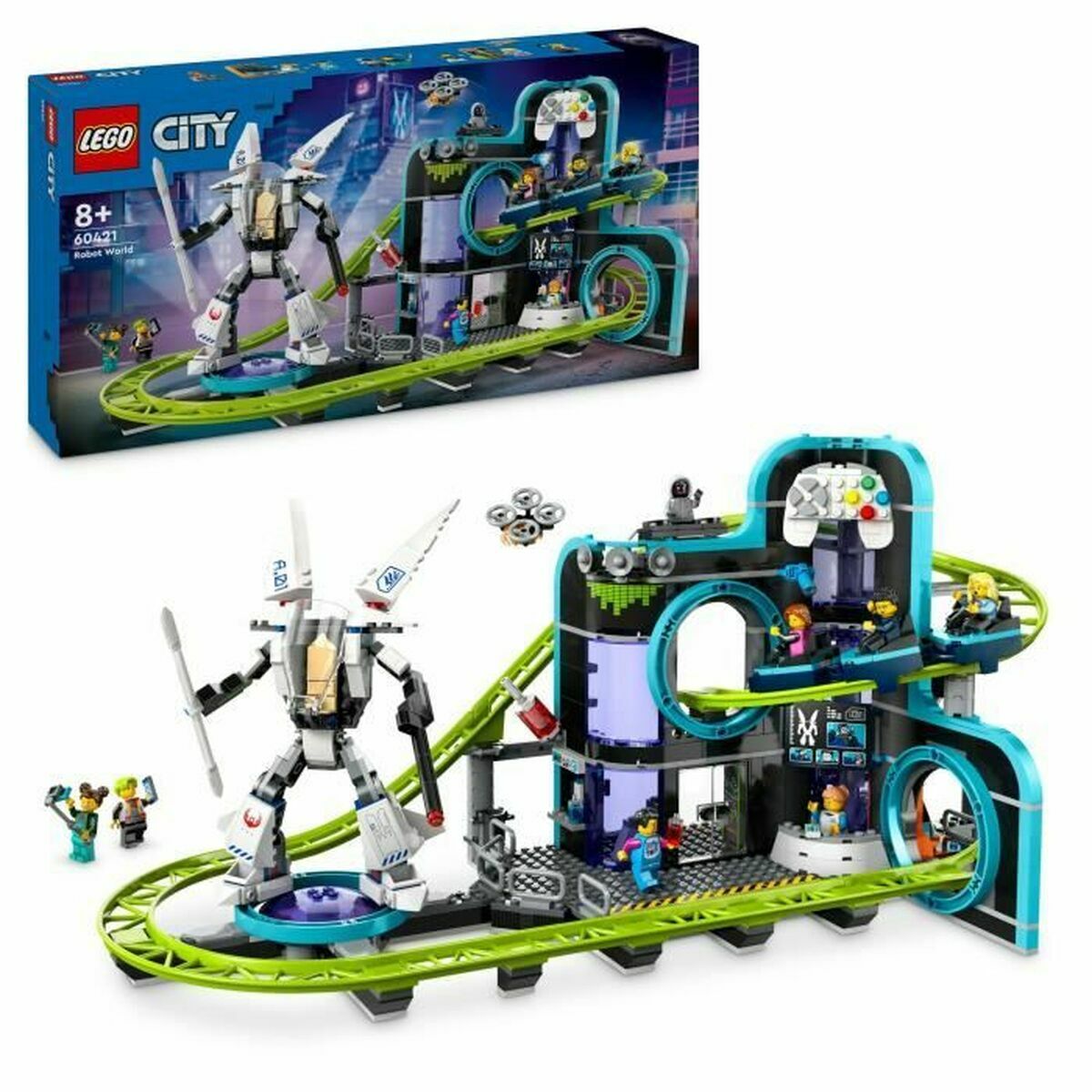 Set de Construcție Lego 60421 Robot World Amusement Park Multicolor - Jucarii si jocuri