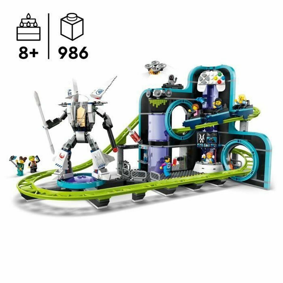 Set de Construcție Lego 60421 Robot World Amusement Park Multicolor - Jucarii si jocuri