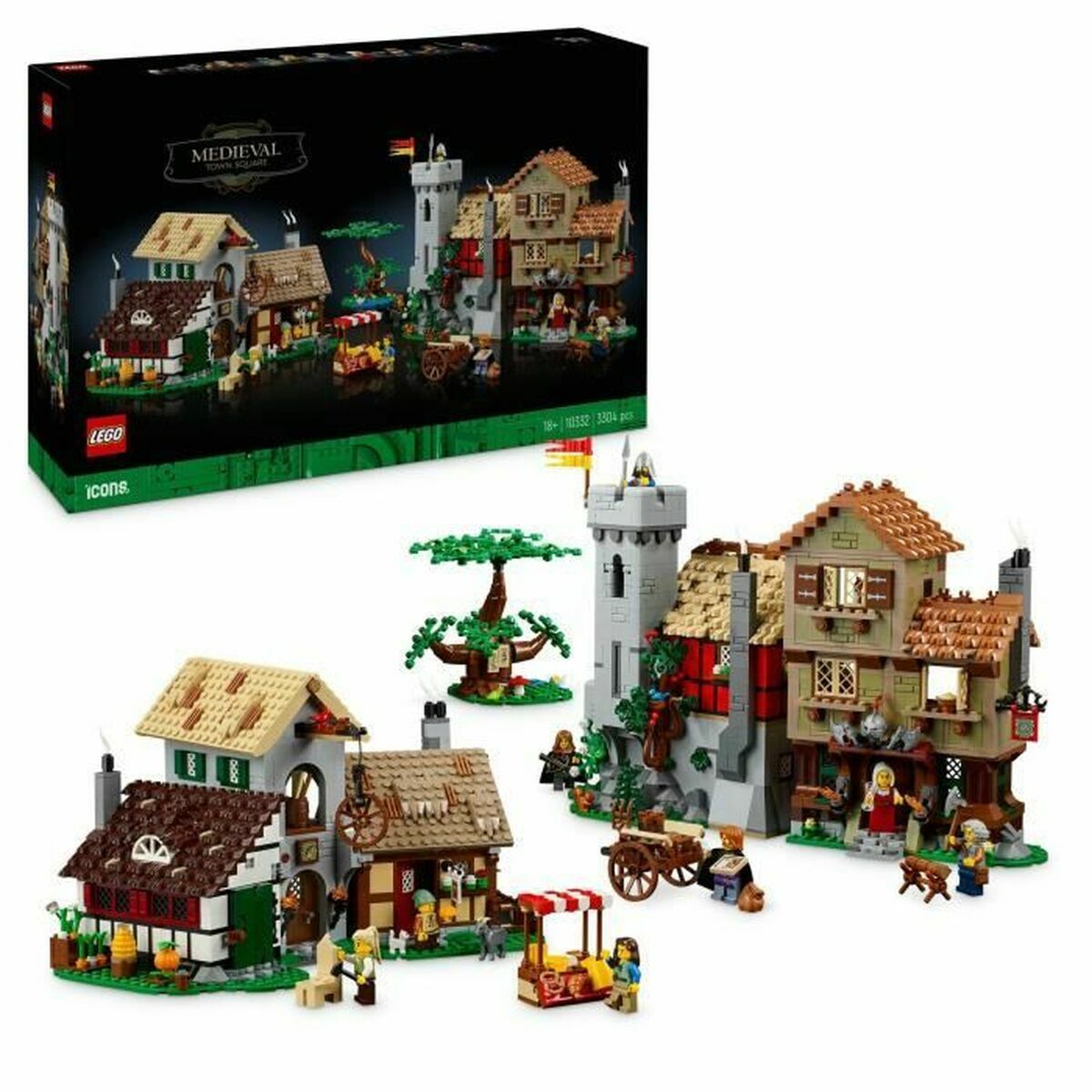 Set de Construcție Lego 10332 Medieval Town Square 3304 Piese - Jucarii si jocuri