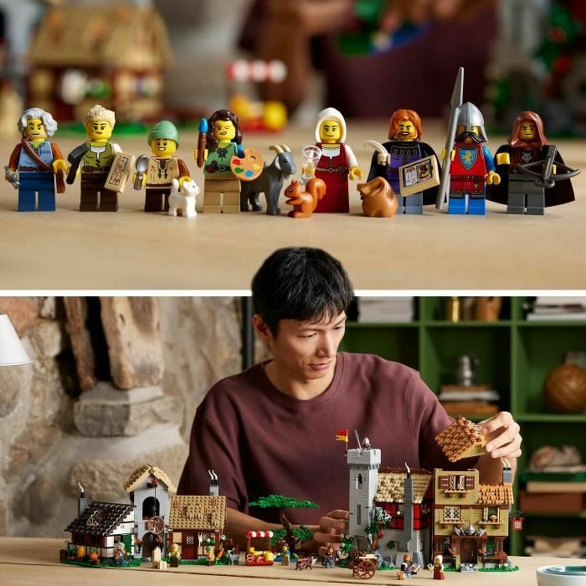 Set de Construcție Lego 10332 Medieval Town Square 3304 Piese - Jucarii si jocuri