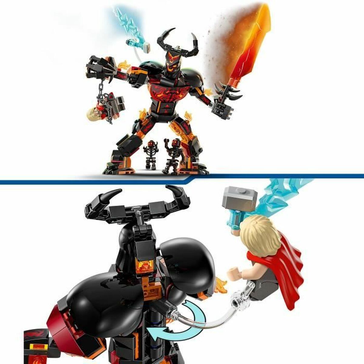 Set de Construcție Lego 76289 Thor vs. Surtur 245 Piese - Jucarii si jocuri