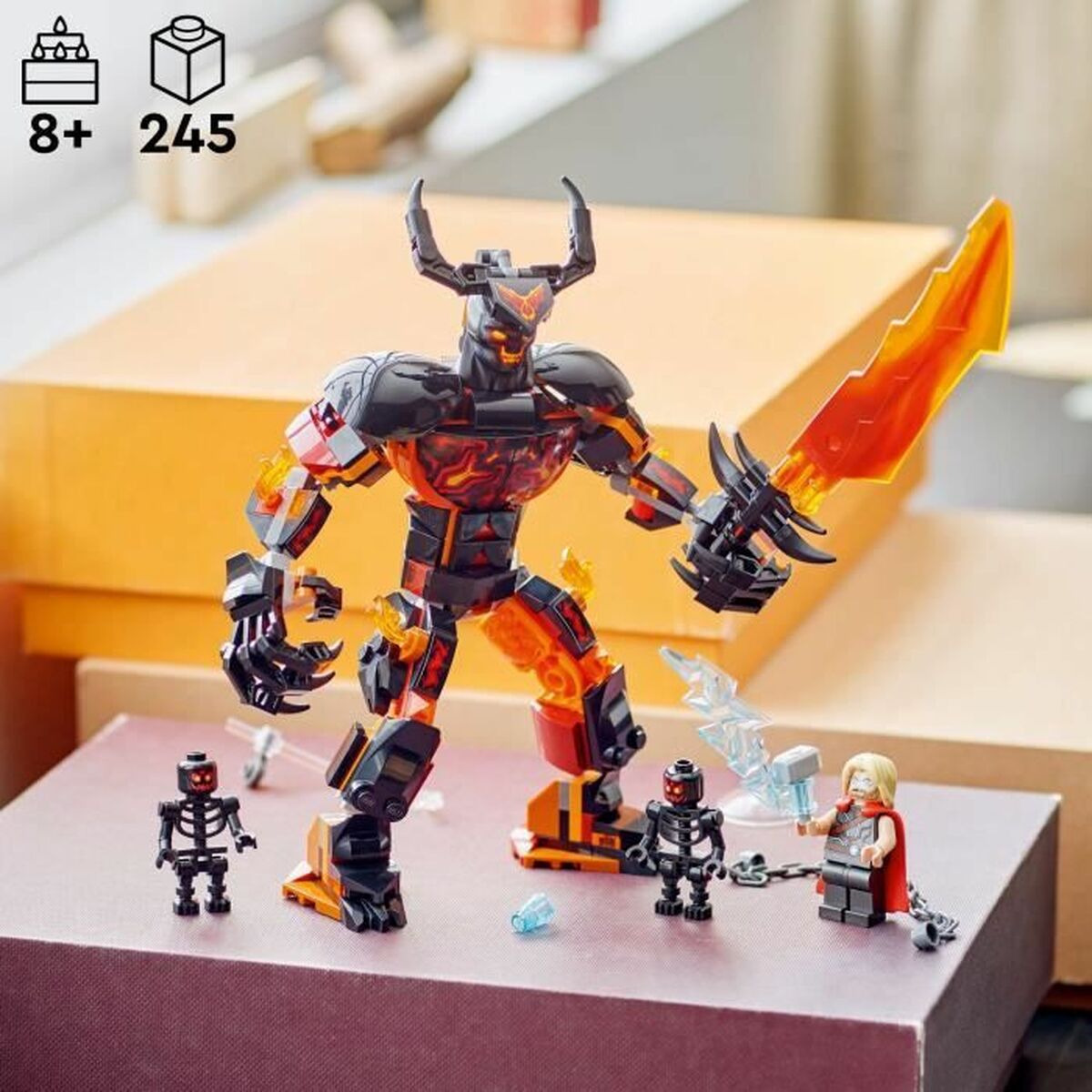 Set de Construcție Lego 76289 Thor vs. Surtur 245 Piese - Jucarii si jocuri