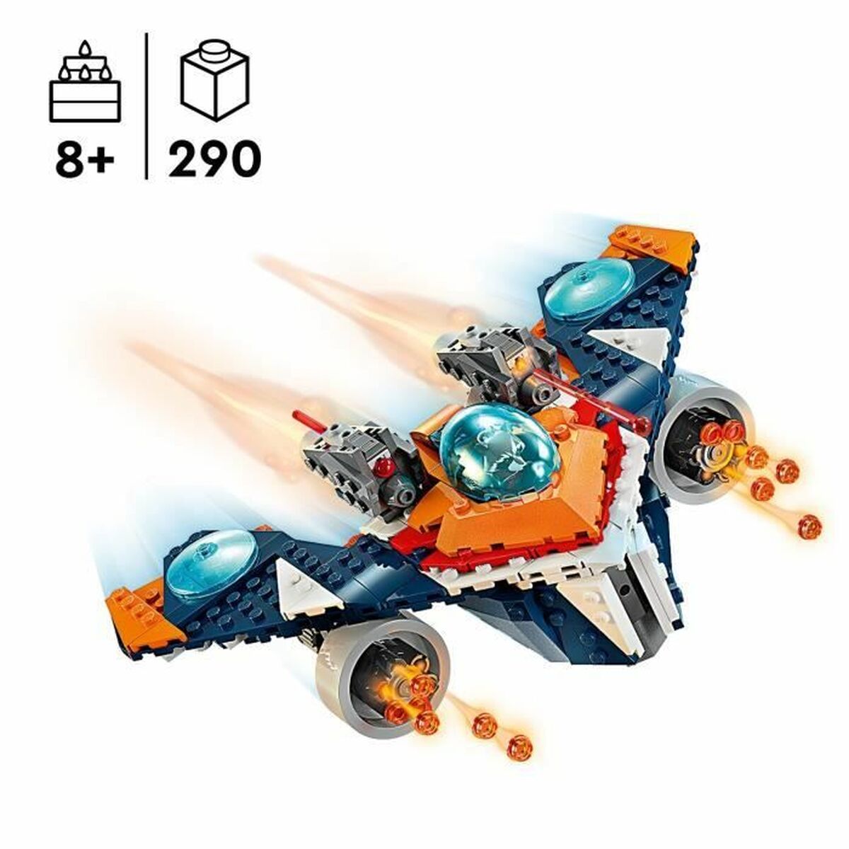 Set de Construcție Lego 76278 Marvel: Rocket vs. Ronan's Spaceship Multicolor 290 Piese - Jucarii si jocuri