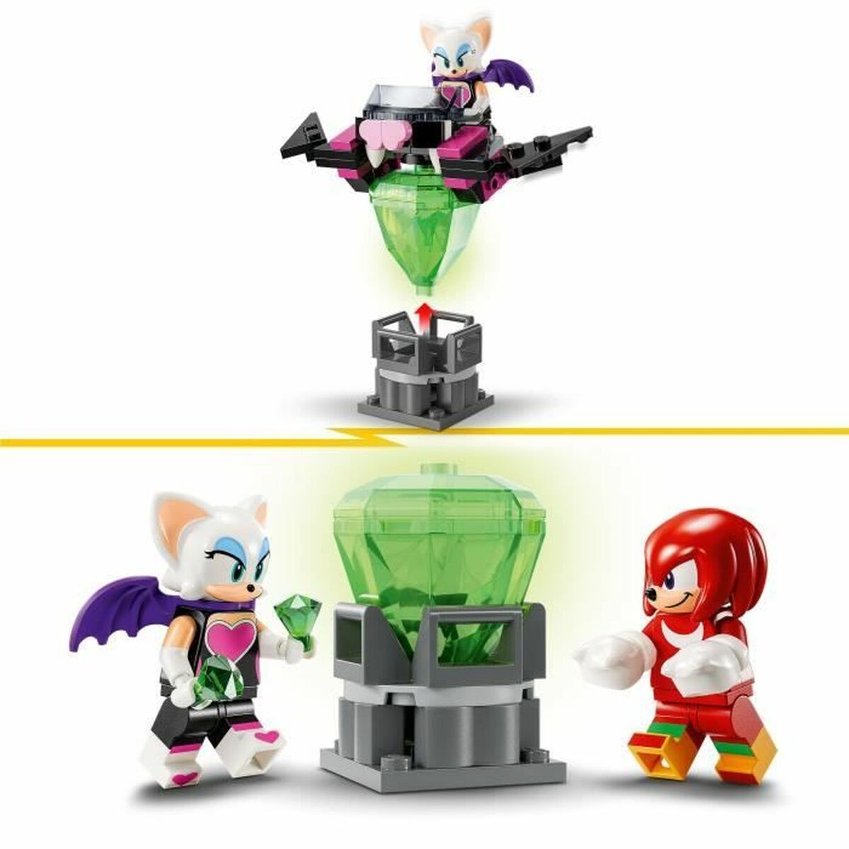 Set de Construcție Lego 76996 Sonic The Hedgehog Knuckles' Robot Guardian Multicolor - Jucarii si jocuri