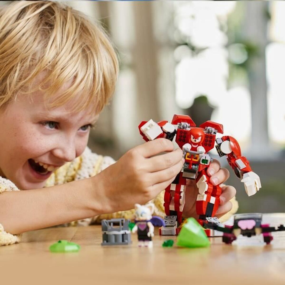 Set de Construcție Lego 76996 Sonic The Hedgehog Knuckles' Robot Guardian Multicolor - Jucarii si jocuri