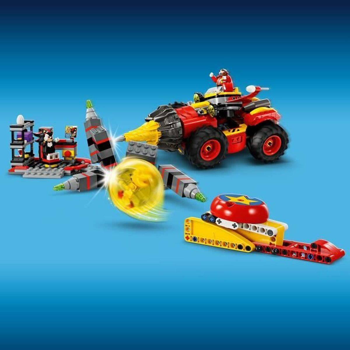 Set de Construcție Lego Sonic the Hedgehog 76999 Super Sonic vs. Egg Drillster 590 Piese - Jucarii si jocuri