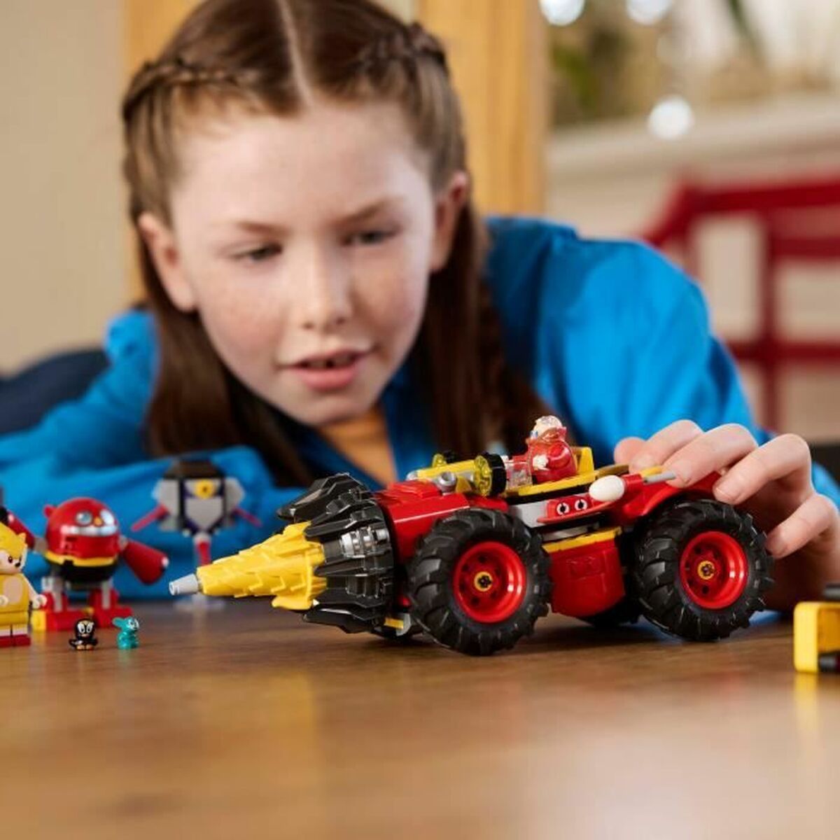 Set de Construcție Lego Sonic the Hedgehog 76999 Super Sonic vs. Egg Drillster 590 Piese - Jucarii si jocuri