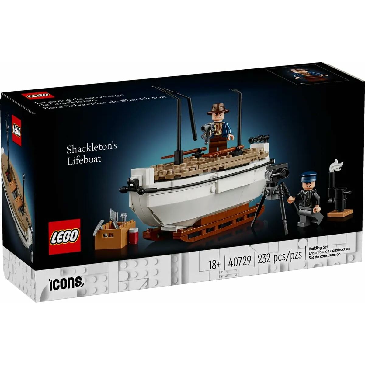 Set de Construcție Lego ICONS 40729 Shackleton's Lifeboat 232 Piese - Jucarii si jocuri