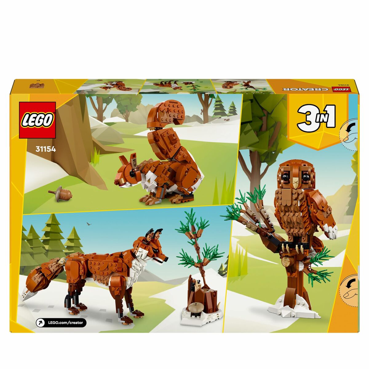 Set de Construcție Lego CREATOR 31154 Red Fox 667 Piese - Jucarii si jocuri