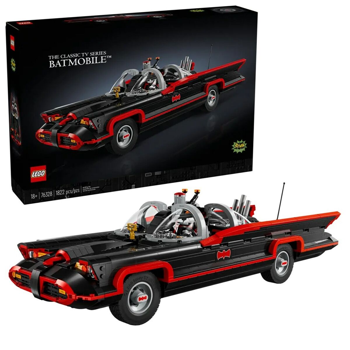 Set de Construcție Lego BATMAN 76328 The Classic TV Series Batmobile 1822 Piese - Jucarii si jocuri