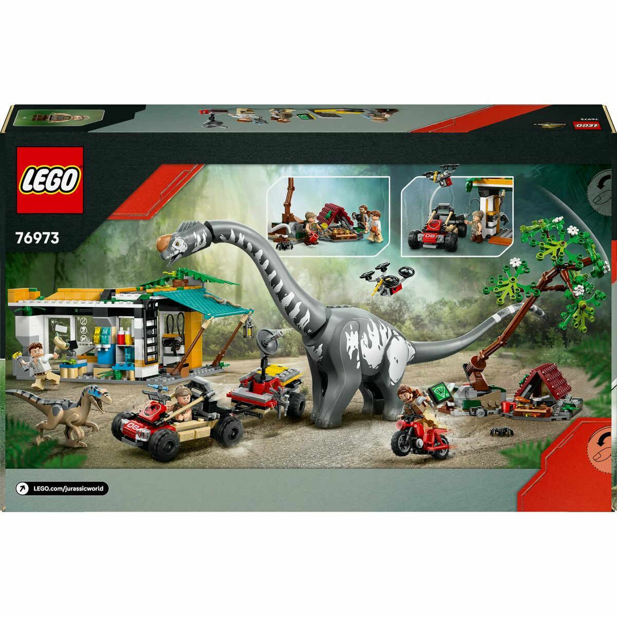 Set de Construcție Lego JURASSIC WORLD 76973 Raptor & Titanosaurus Tracking Mission - Jucarii si jocuri
