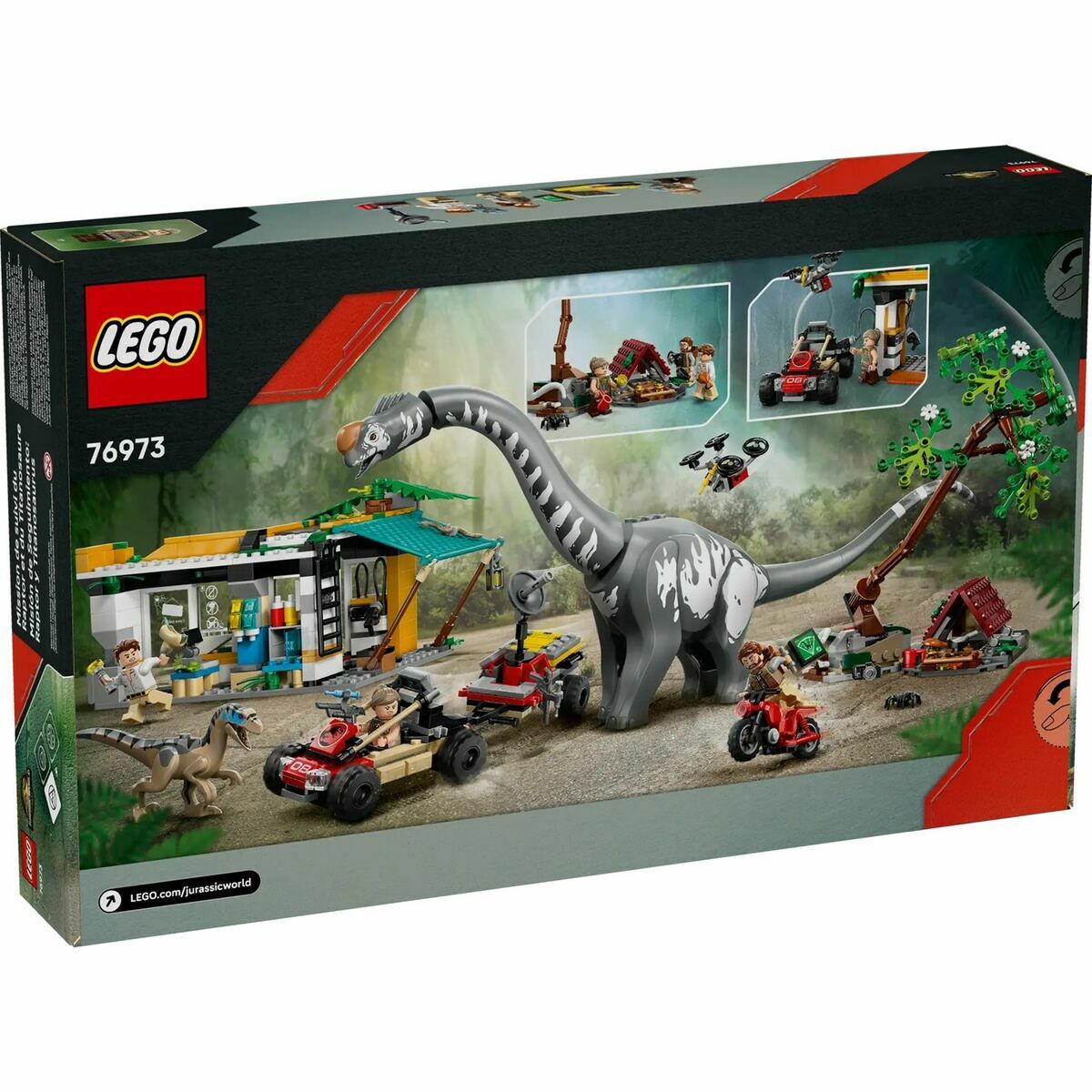 Set de Construcție Lego JURASSIC WORLD 76973 Raptor & Titanosaurus Tracking Mission - Jucarii si jocuri