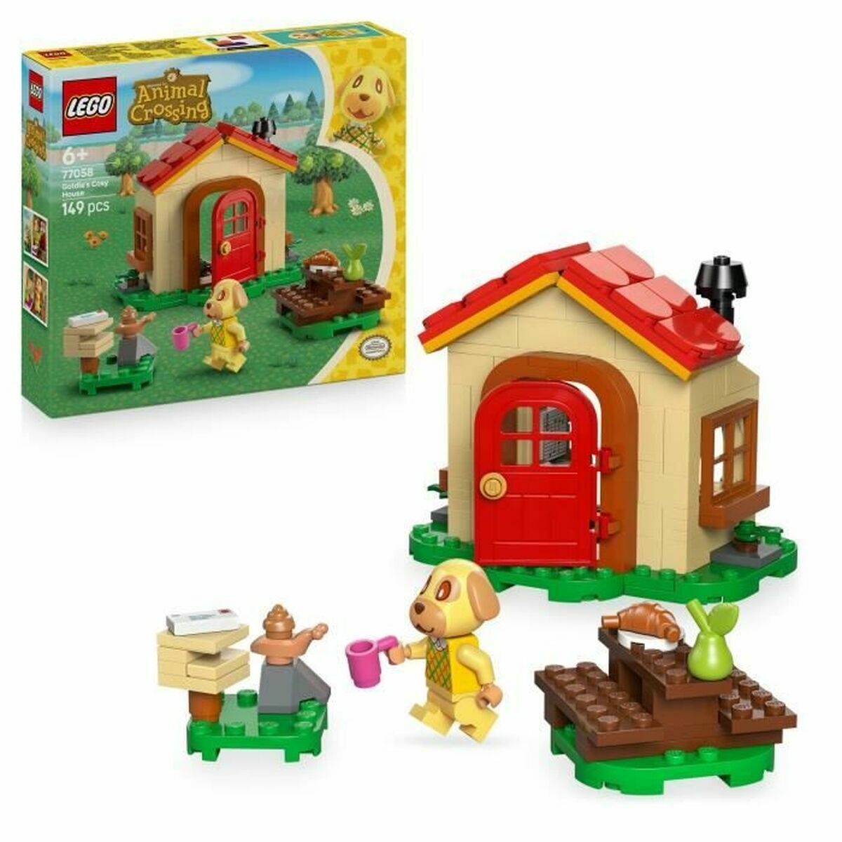 Set de Construcție Lego 77058 Animal Crossing Tere's cosy home 149 Piese - Jucarii si jocuri
