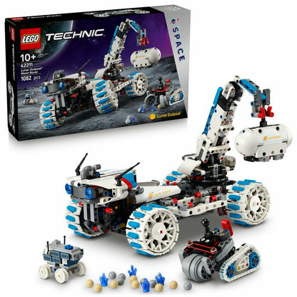 Set de Construcție Lego 42211 Lunar Outpost Moon Rover Space Vehicle 1082 Piese - Jucarii si jocuri