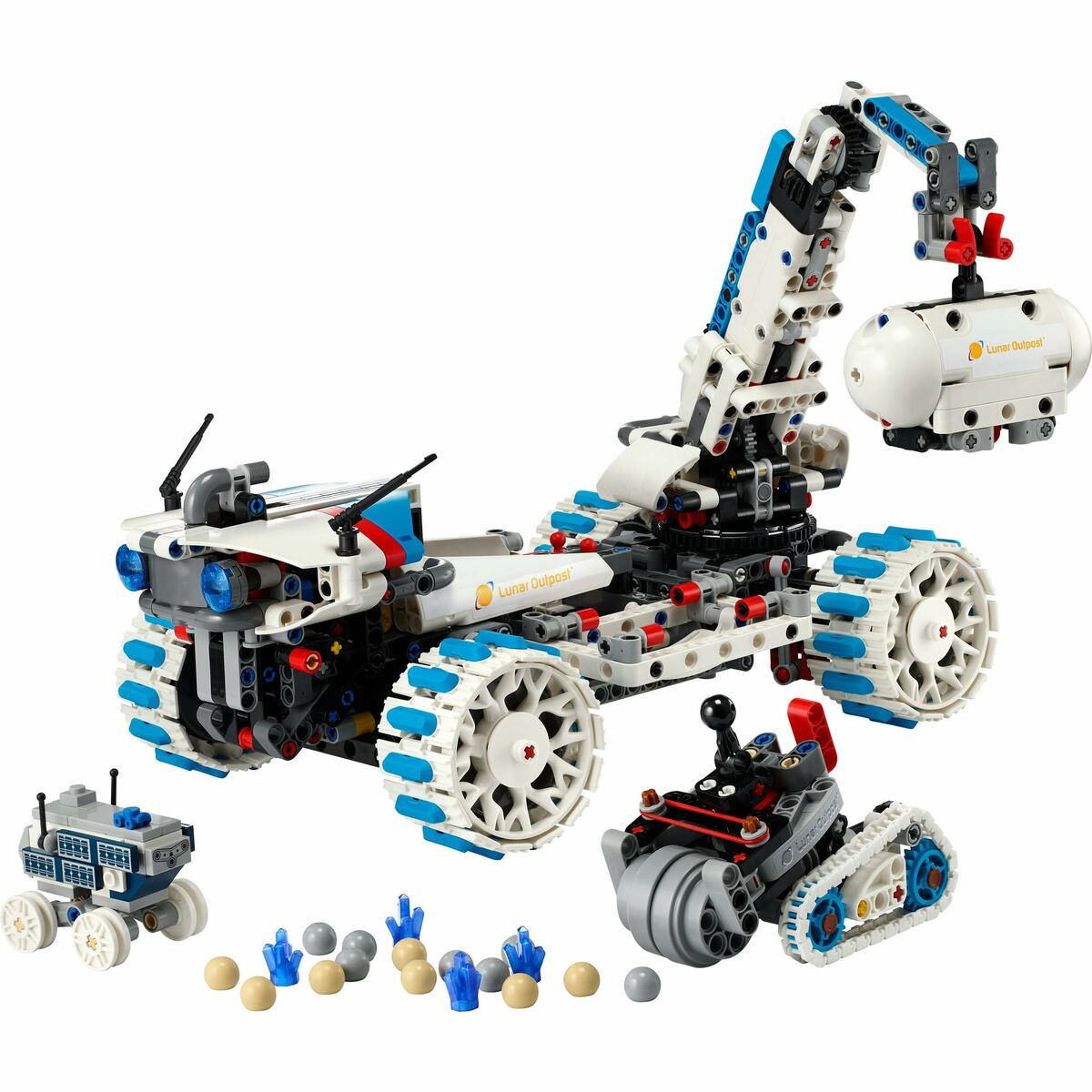 Set de Construcție Lego 42211 Lunar Outpost Moon Rover Space Vehicle 1082 Piese - Jucarii si jocuri