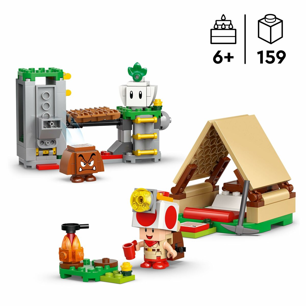 Set de Construcție Lego 72040 Super Mario Captain Toad's Camp 159 Piese - Jucarii si jocuri