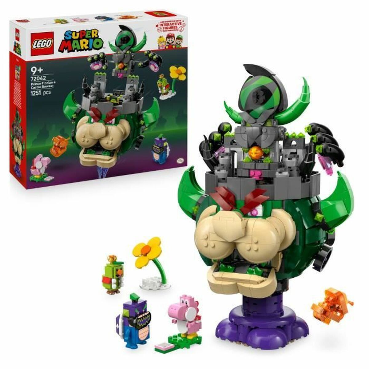 Set de Construcție Lego 72042 Prince Florian and Castle Bowser 1251 Piese - Jucarii si jocuri