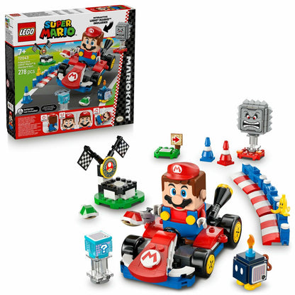 Set de Construcție Lego 72043 Interactive LEGO Mario and Standard Kart 278 Piese - Jucarii si jocuri