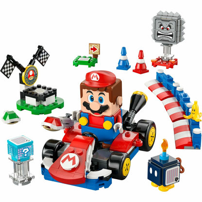Set de Construcție Lego 72043 Interactive LEGO Mario and Standard Kart 278 Piese - Jucarii si jocuri