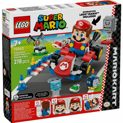 Set de Construcție Lego 72043 Interactive LEGO Mario and Standard Kart 278 Piese - Jucarii si jocuri