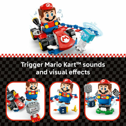 Set de Construcție Lego 72043 Interactive LEGO Mario and Standard Kart 278 Piese - Jucarii si jocuri