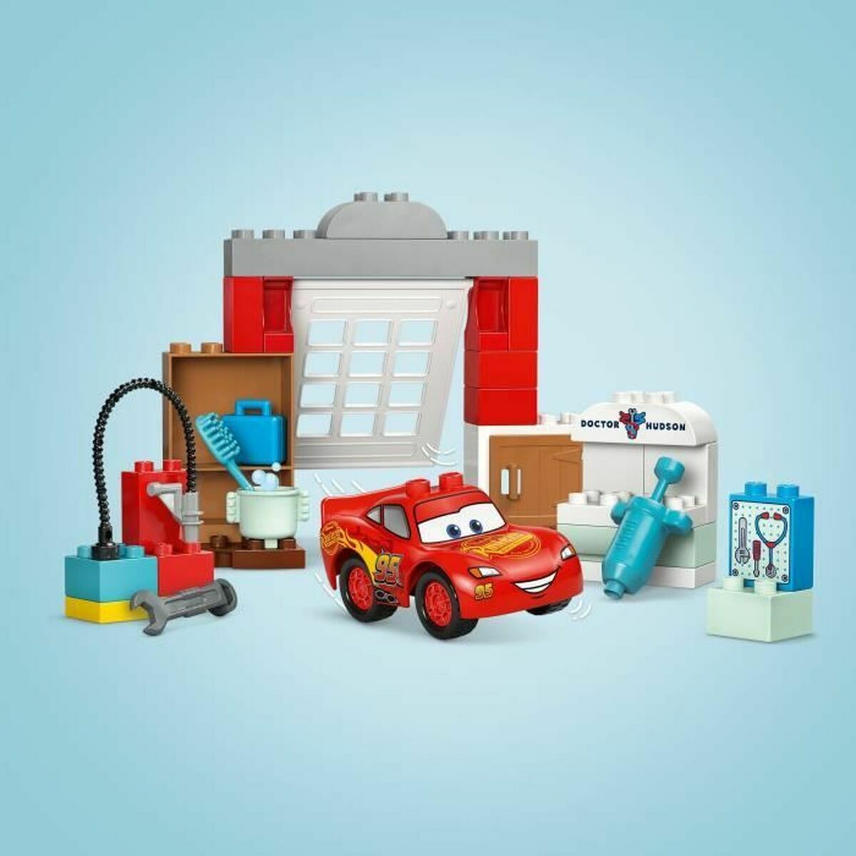 Set de Construcție Lego 10456 Lightning McQueen visits Doc 35 Piese - Jucarii si jocuri