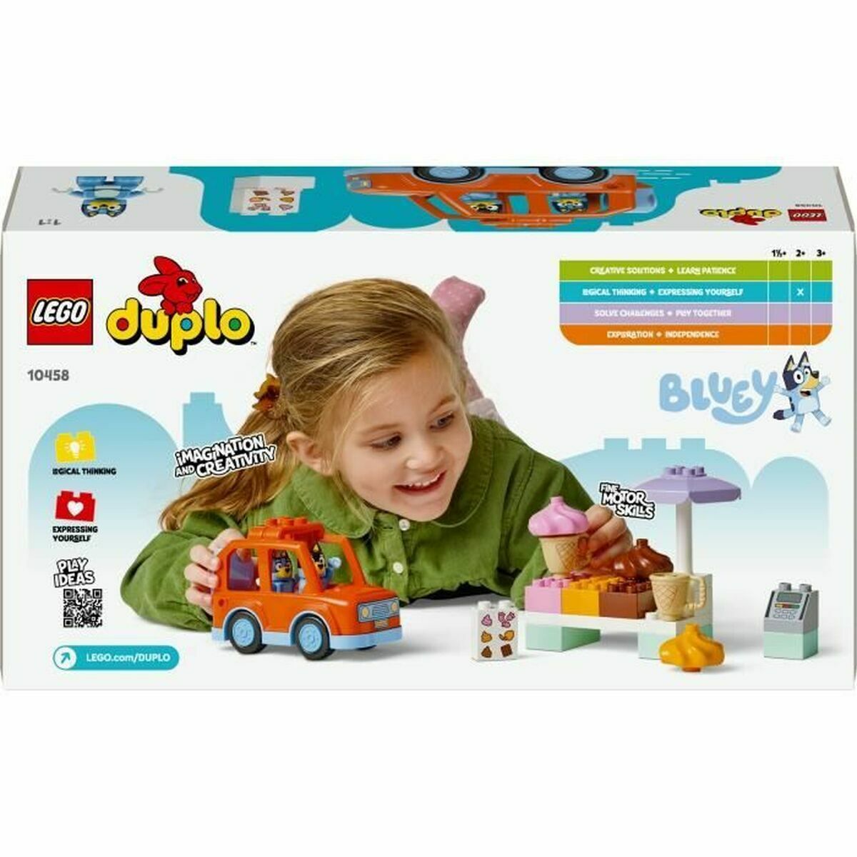 Set de Construcție Lego Duplo 10458 Ice Cream Trip with Bluey 22 Piese - Jucarii si jocuri