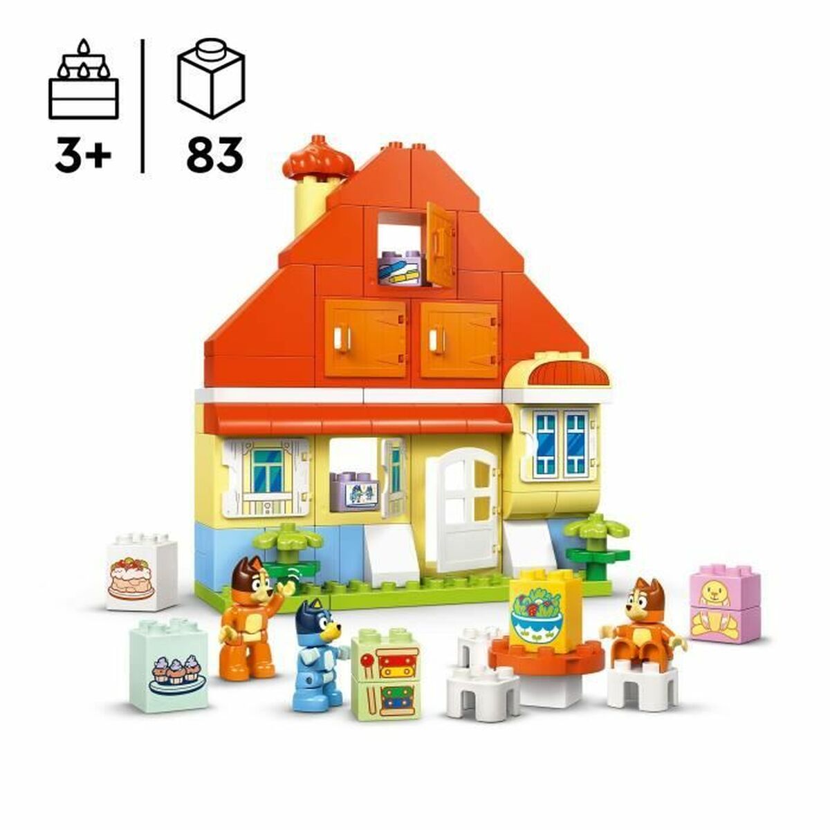 Set de Construcție Lego DUPLO 10459 Bluey's Family House with Memory 83 Piese - Jucarii si jocuri