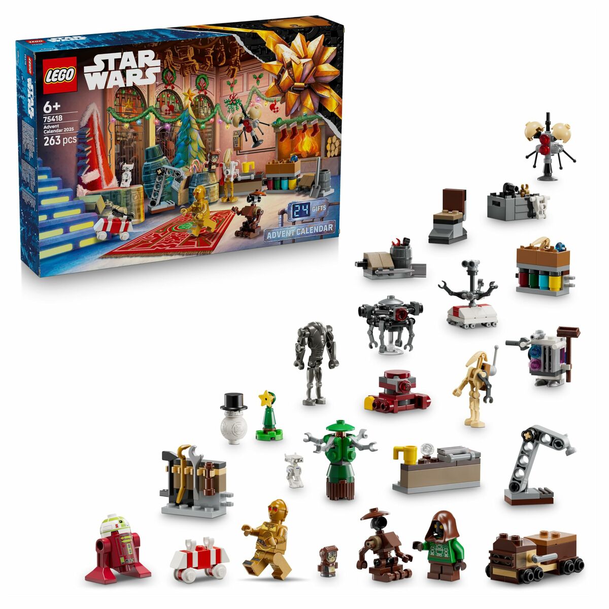 Set de Construcție Lego 75418 Advent Calendar 2025 Star Wars 263 Piese - Jucarii si jocuri