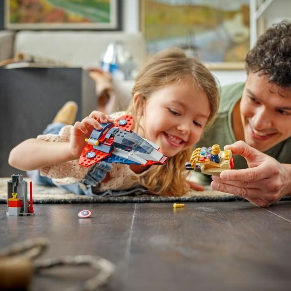 Set de Construcție Lego 76319 Captain America VS Thanos 107 Piese - Jucarii si jocuri