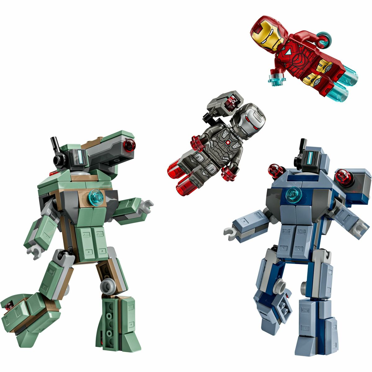 Set de Construcție Lego 76320 Iron Man & War Machine VS Hammer Drones 204 Piese - Jucarii si jocuri