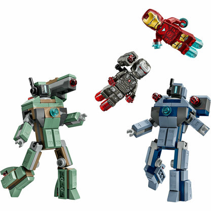 Set de Construcție Lego 76320 Iron Man & War Machine VS Hammer Drones 204 Piese - Jucarii si jocuri