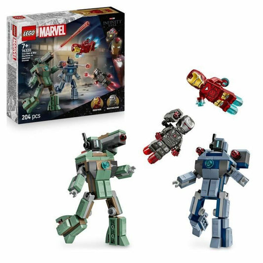 Set de Construcție Lego 76320 Iron Man & War Machine VS Hammer Drones 204 Piese - Jucarii si jocuri