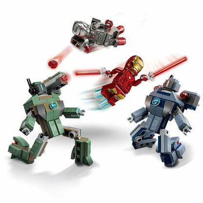Set de Construcție Lego 76320 Iron Man & War Machine VS Hammer Drones 204 Piese - Jucarii si jocuri