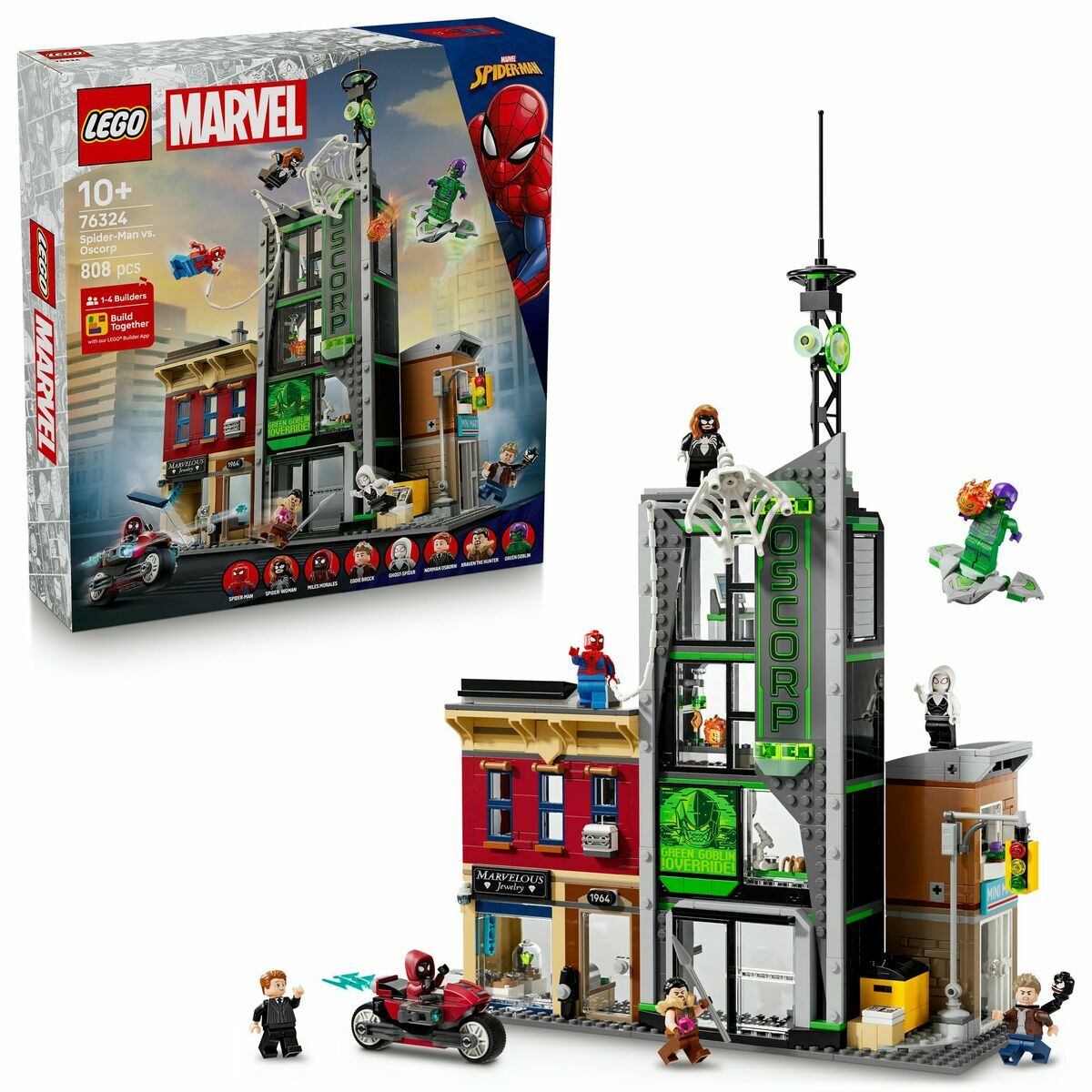 Set de Construcție Lego 76324 Spider-Man VS Oscorp 808 Piese - Jucarii si jocuri