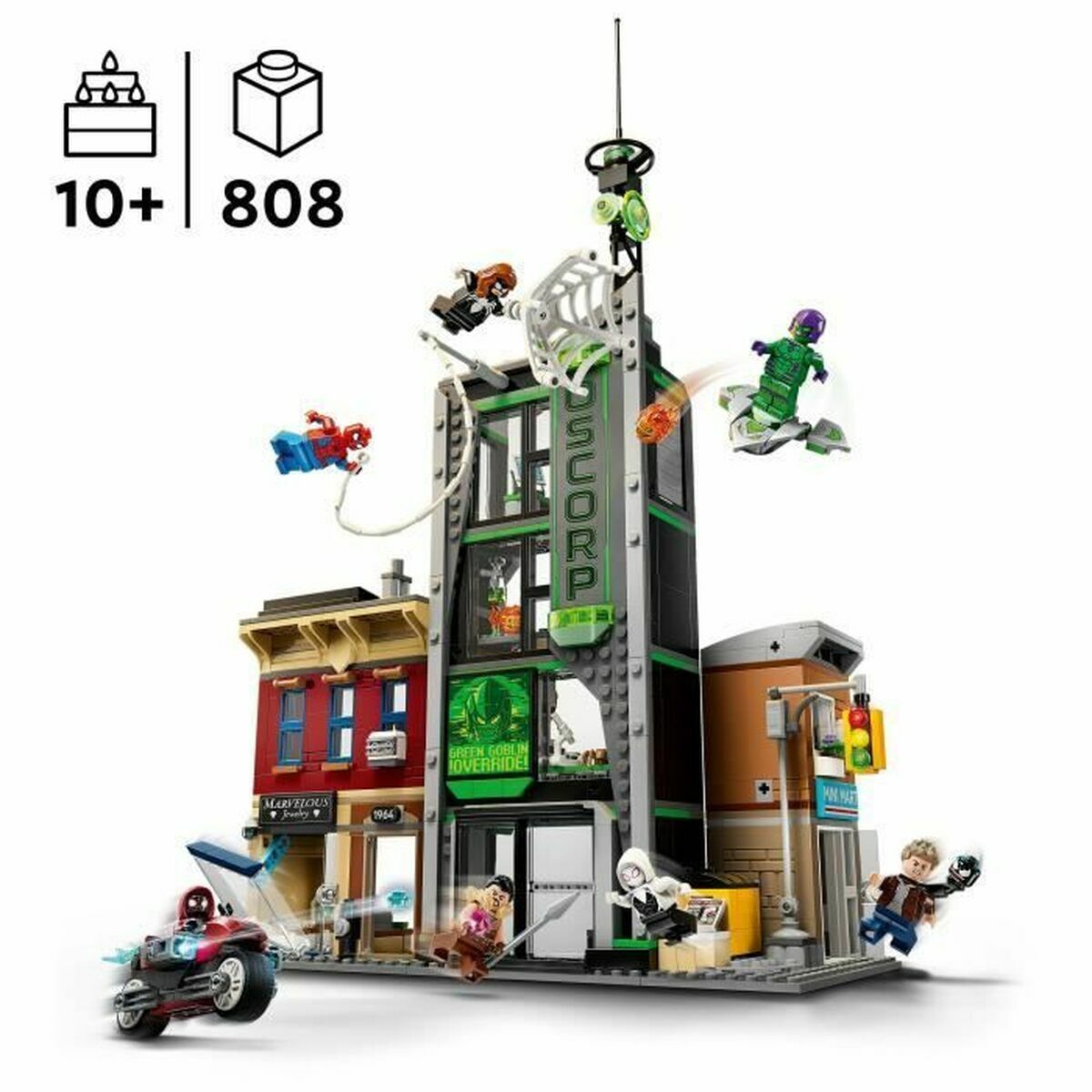 Set de Construcție Lego 76324 Spider-Man VS Oscorp 808 Piese - Jucarii si jocuri