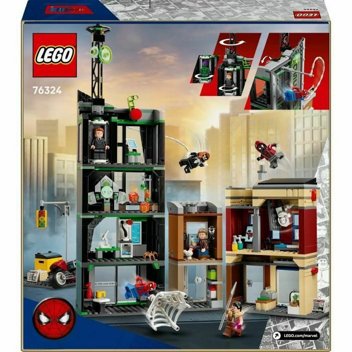 Set de Construcție Lego 76324 Spider-Man VS Oscorp 808 Piese - Jucarii si jocuri